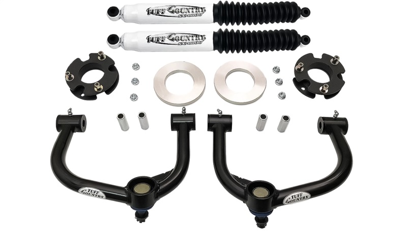 Ford F-150 Suspension Lift Kit - Front - Tuff Country - 3in Lift w/Ball Joint Upper Control Arms and SX8000 Shocks - `21-`22
